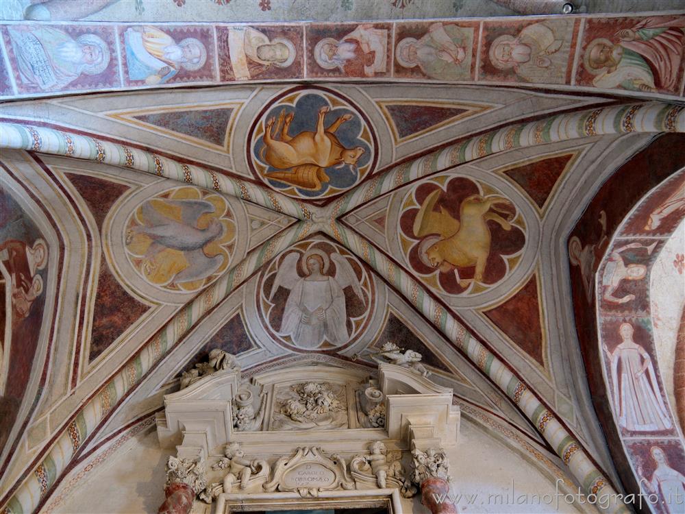 San Giuliano Milanese (Milan, Italy) - Symbols of the Evangelists in the Abbey of Viboldone